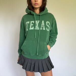 Green Texas Hoodie w/ Light Distressing